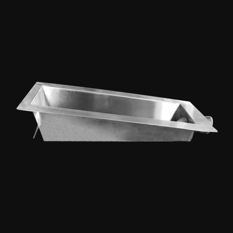 Public Institutional Sanitary Facilities Stainless Steel Square Squat Toilet Pan
