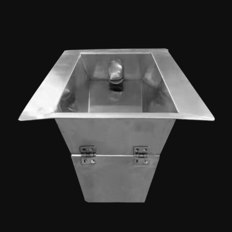 Public Institutional Sanitary Facilities Stainless Steel Square Squat Toilet Pan