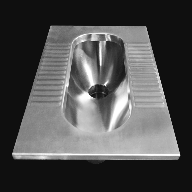 Kuge 304 Stainless Steel Squat Toilet Pan for Public Restroom