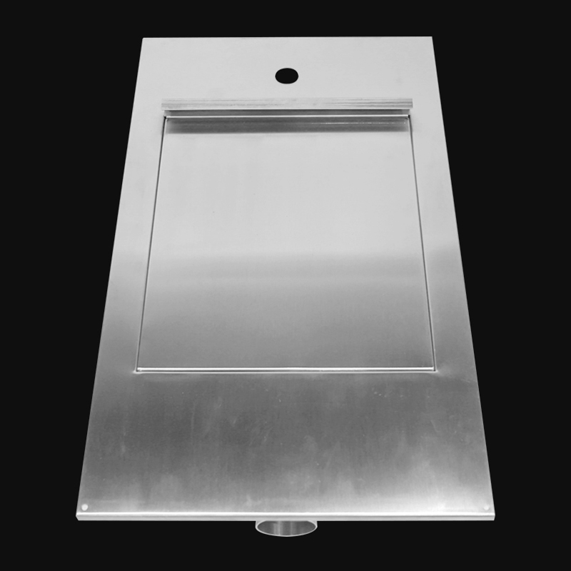 Kuge Wall Embedded 304 Stainless Steel Commercial Folding Sink