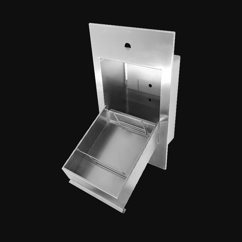 Kuge Wall Embedded 304 Stainless Steel Commercial Folding Sink