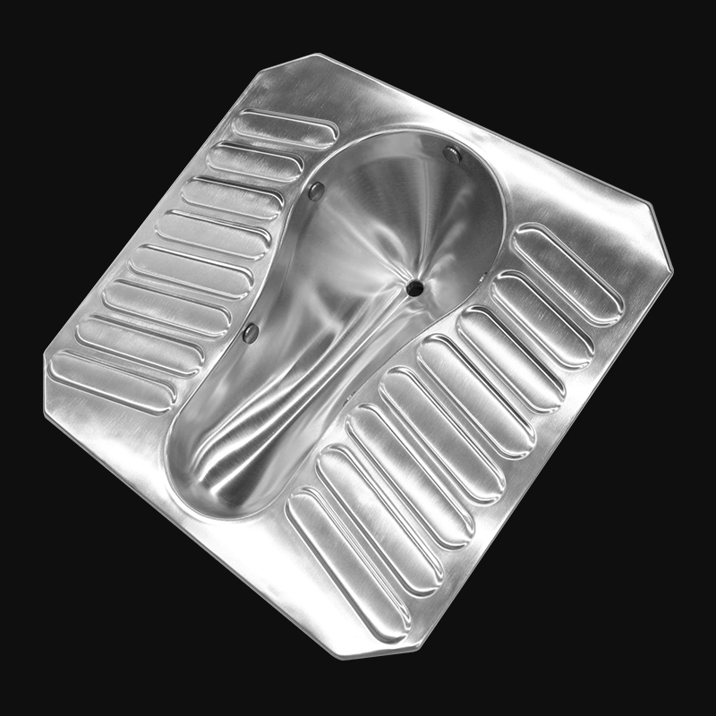 304 Stainless Steel Vacuum Squat Toilet Pan with Nozzle