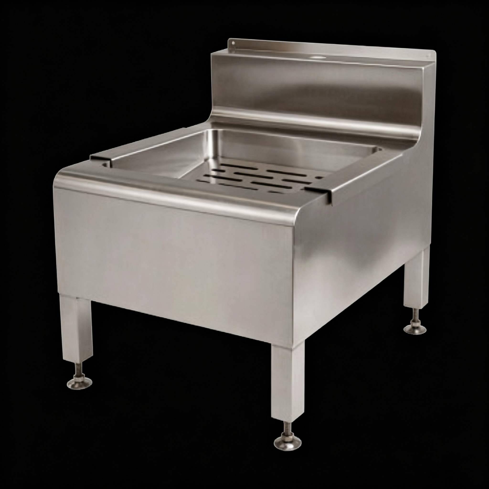 Stainless Steel Floor Standing Janitorial Sink for Commercial & Industrial Cleaning