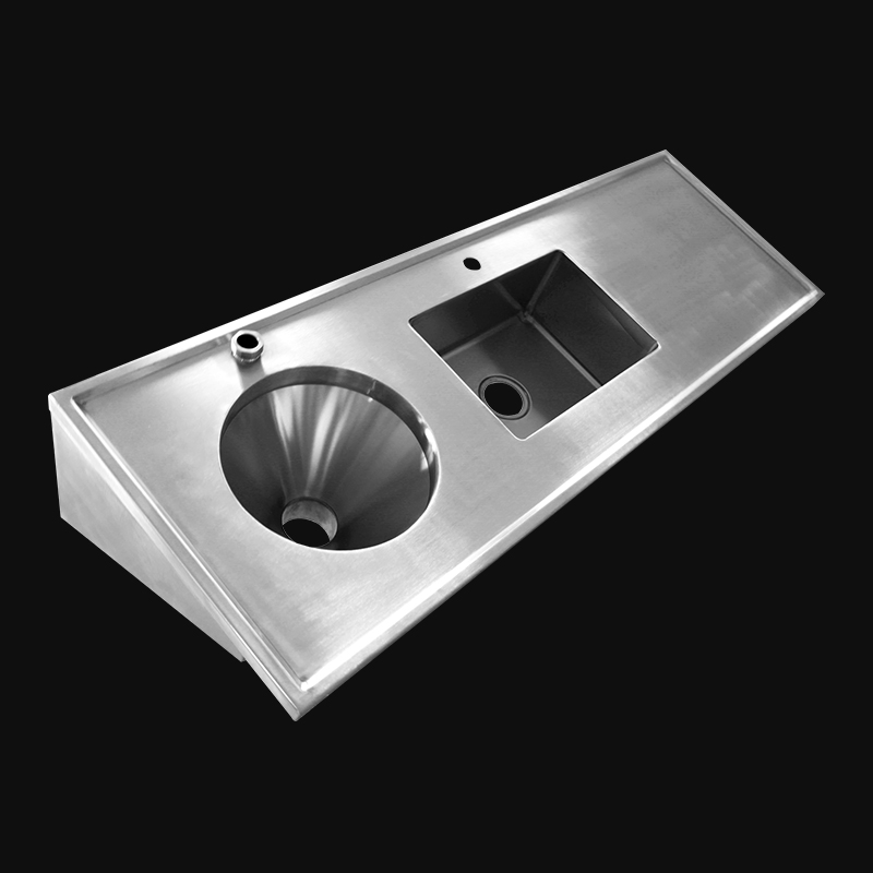 Medical 304 Stainless Steel Sluice Sink Clinical Utility Sink