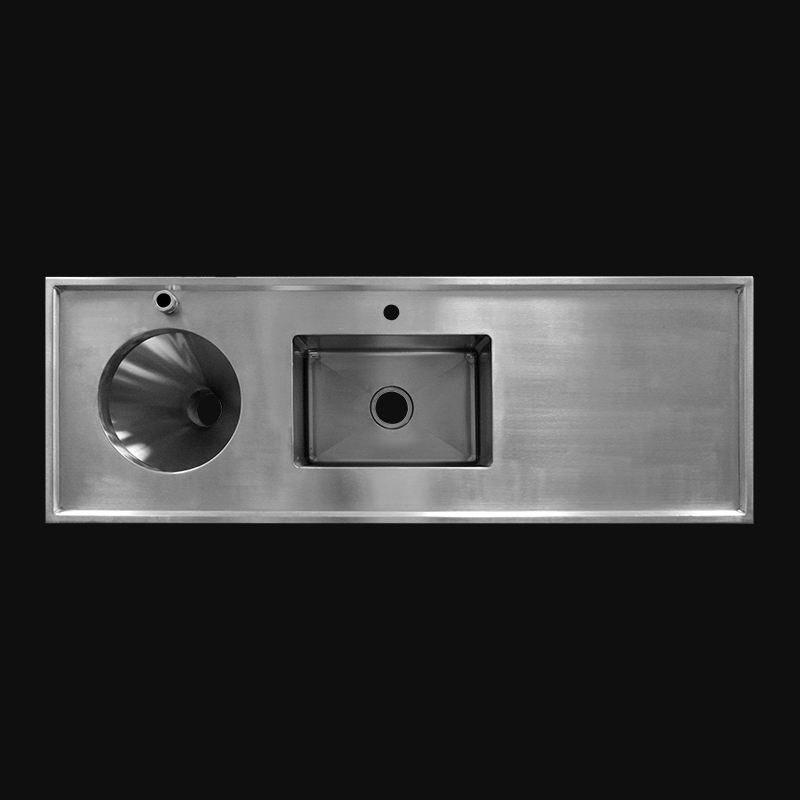 Medical 304 Stainless Steel Sluice Sink Clinical Utility Sink