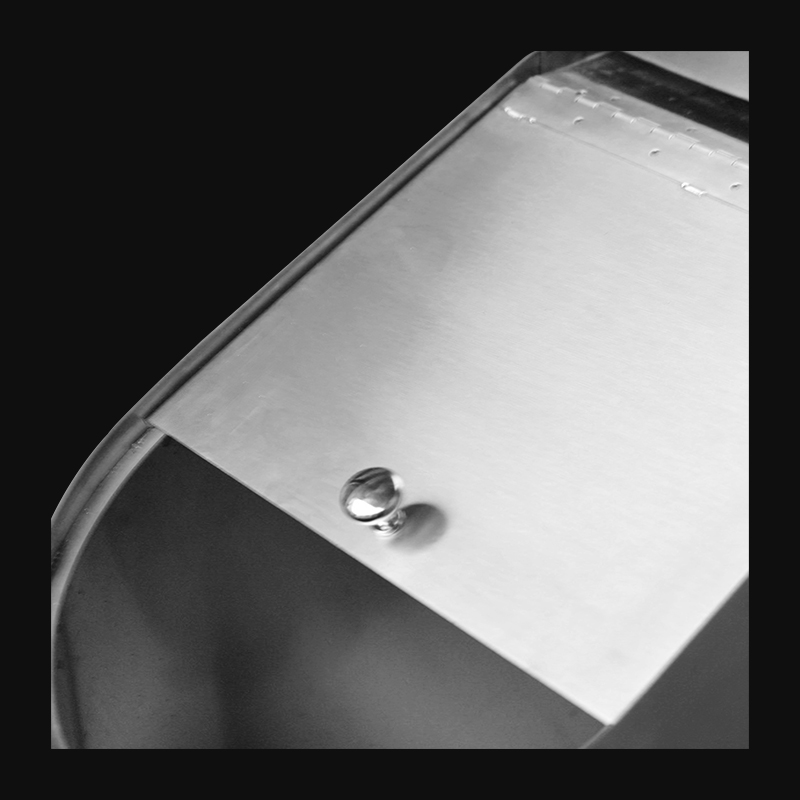 Stainless Steel Bar Wash Basin with Integrated Waste Bin
