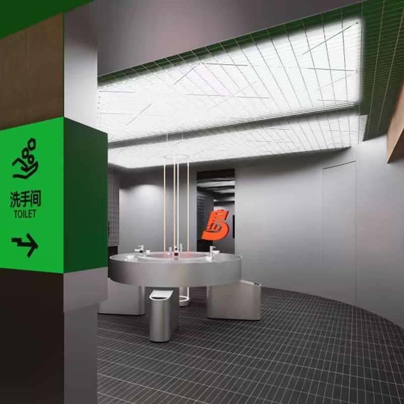 Stainless Steel Bar Wash Basin with Integrated Waste Bin