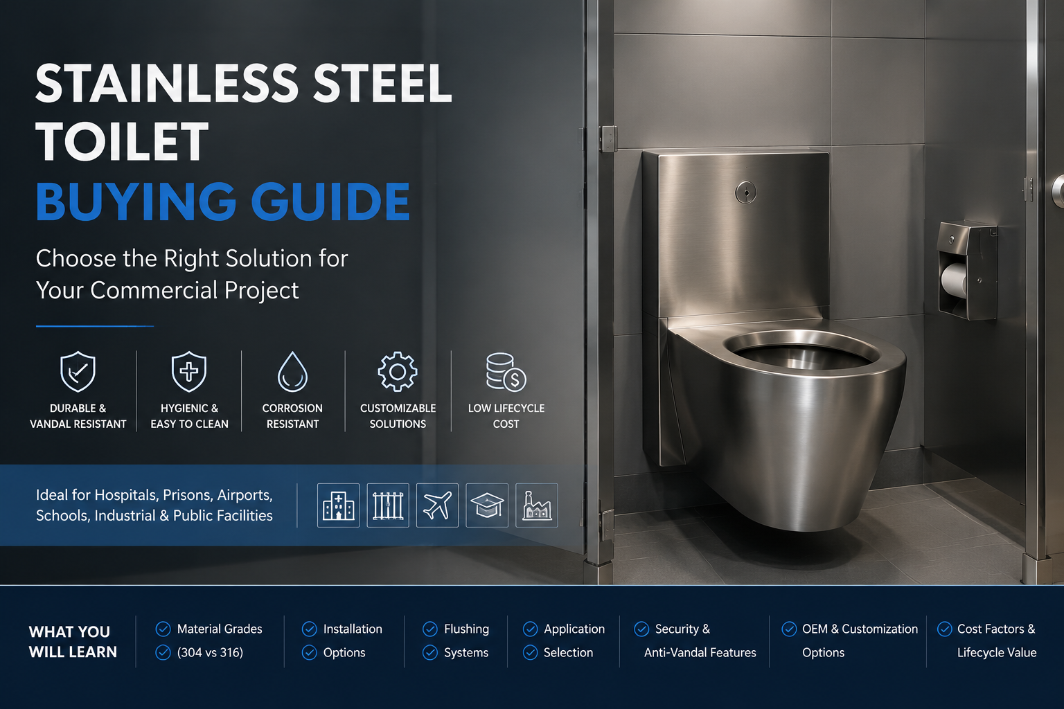 Stainless Steel Toilet