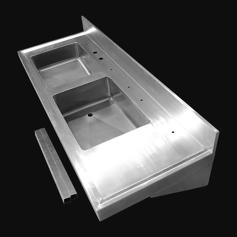 Custom Wall Mounted Medical Sink 304 Stainless Steel Medical Washing Station