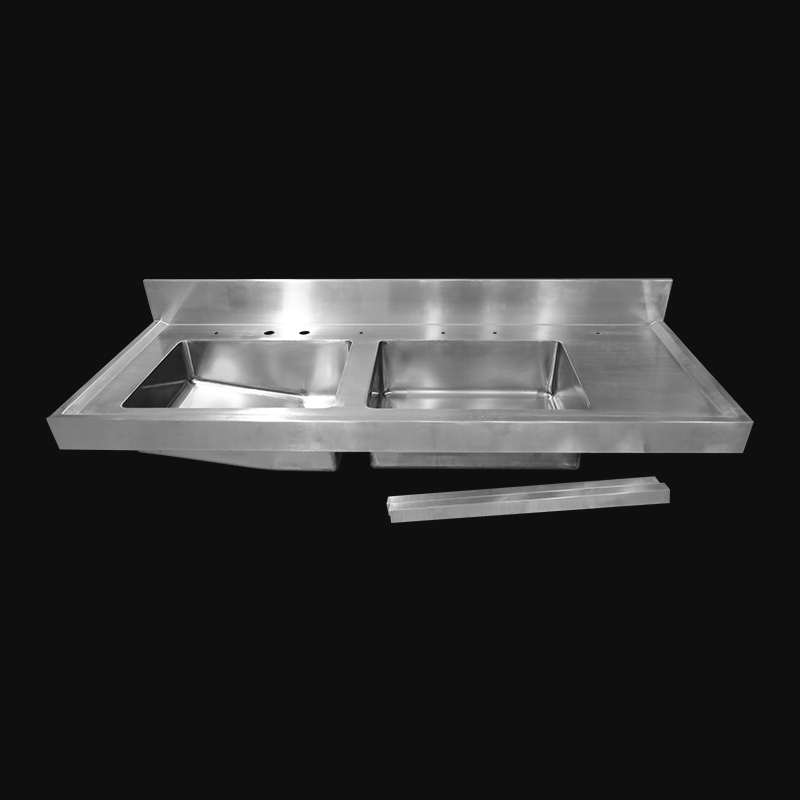 Custom Wall Mounted Medical Sink 304 Stainless Steel Medical Washing Station