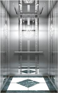 passenger lift 450kg~1600kg load with Air purification and sterilizer and Contactless button