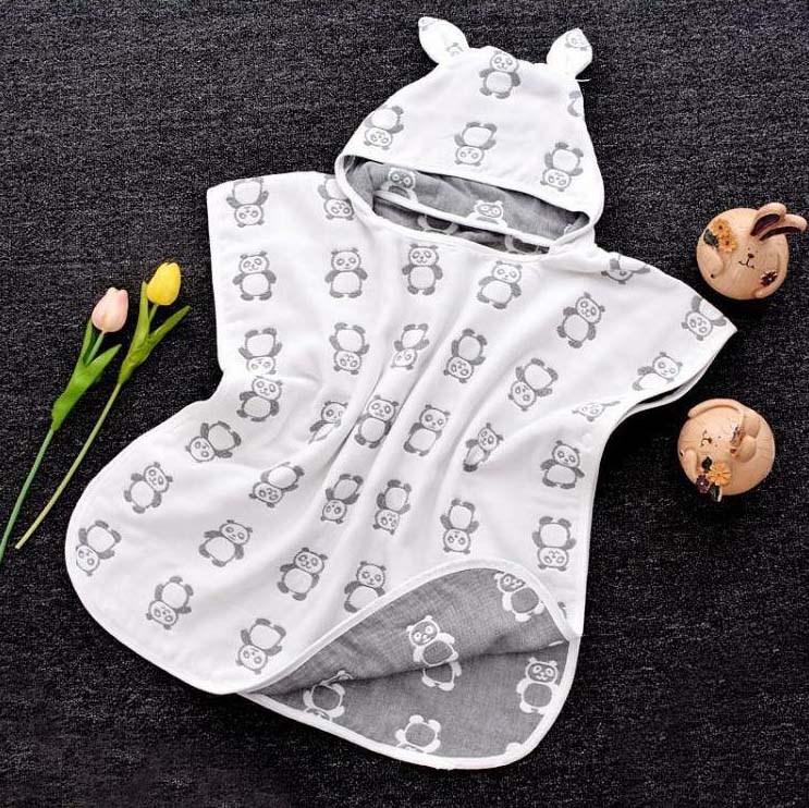 Cotton Baby Hooded Poncho Towel