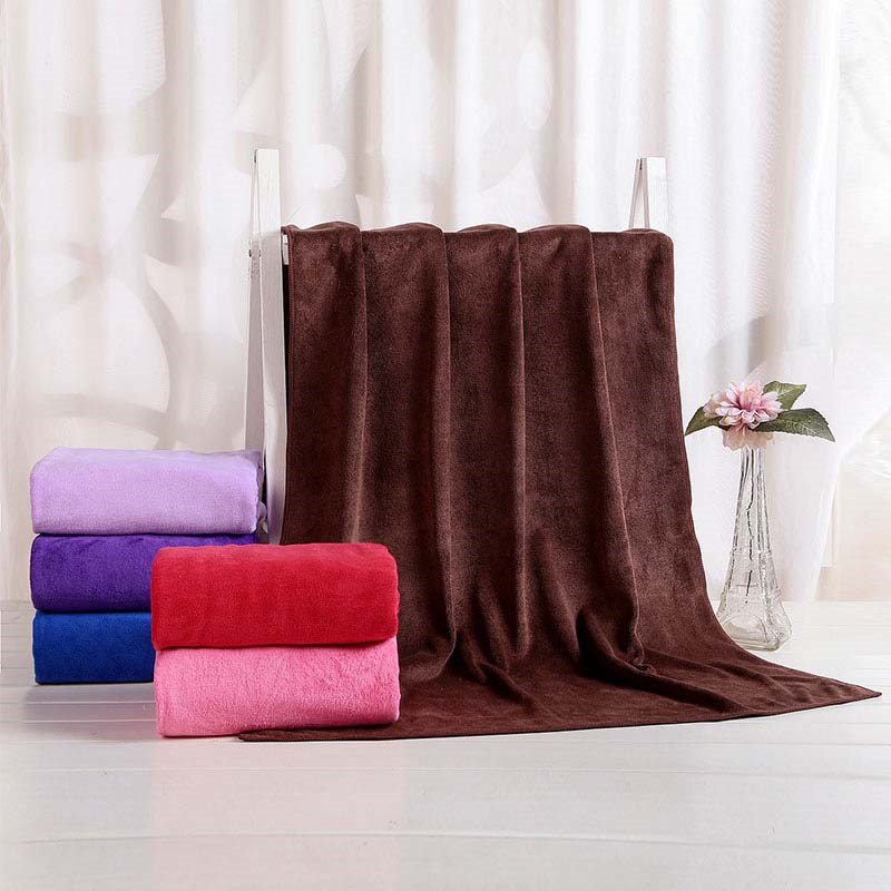 Microfiber Solid Color Bath Towel