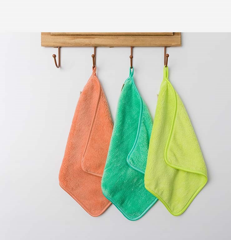 Microfiber Solid Color Wash Cloth