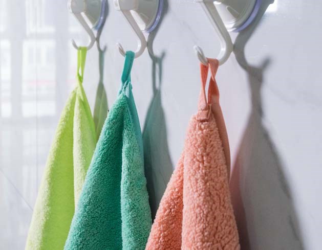 Microfiber Solid Color Wash Cloth