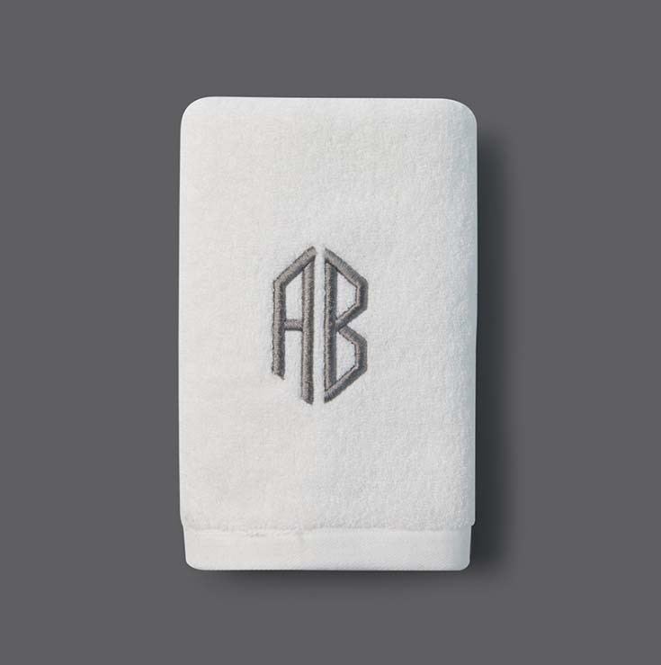 Monogram Cotton Yoga Towel