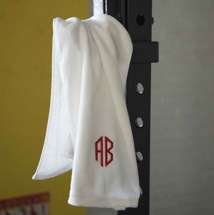 Monogram Cotton Yoga Towel