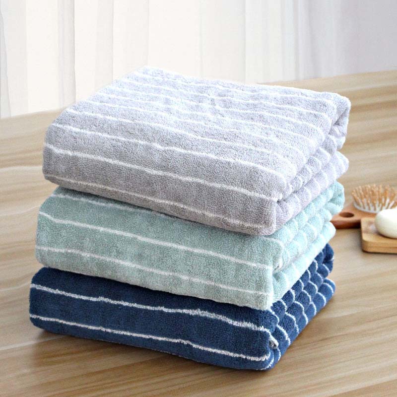 striped pool towels