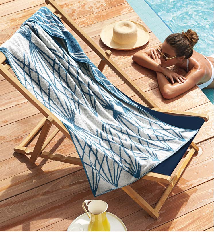 Jacquard beach towels