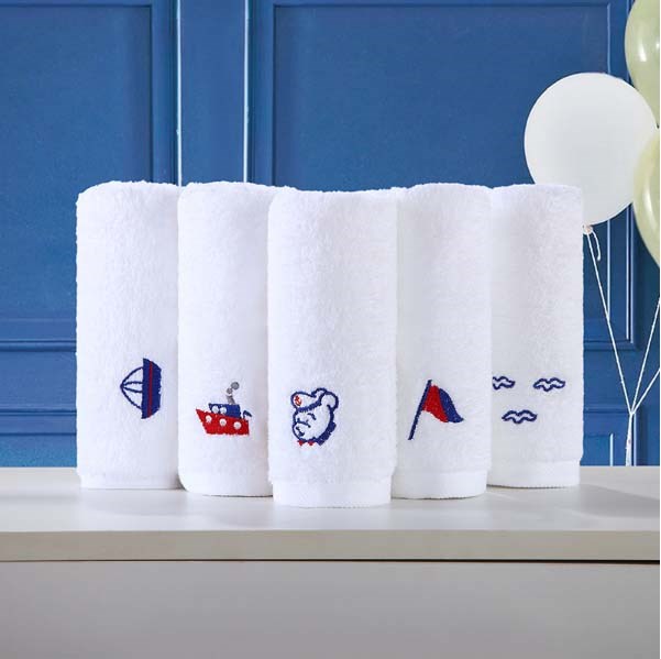 100% Cotton Reactive Dyed Monogrammed Hand Towel