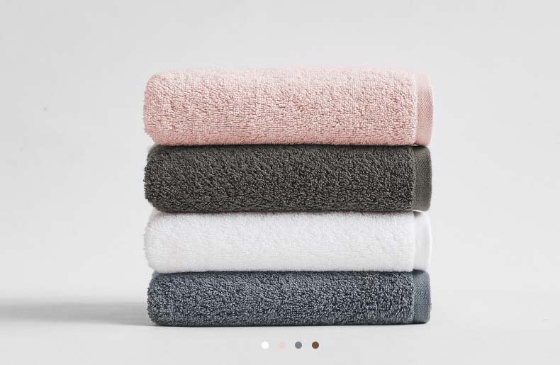 solid color hand towels