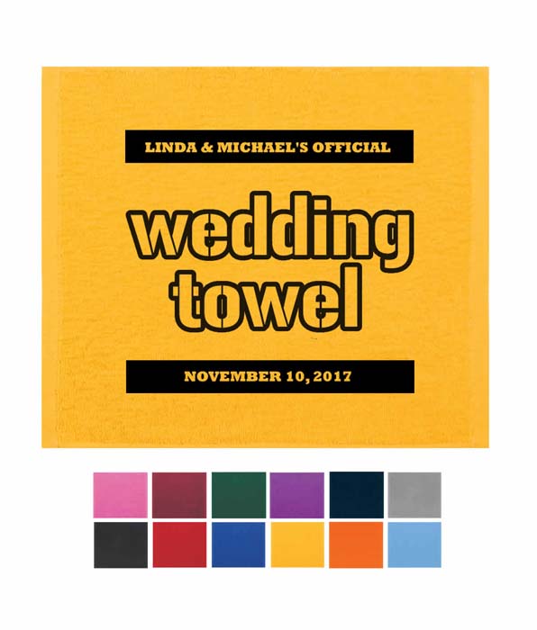 wedding rally towels