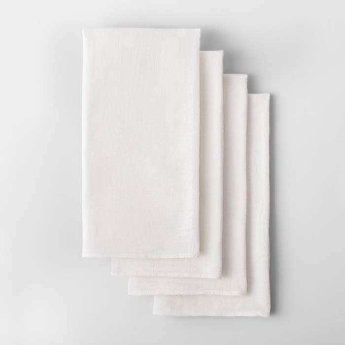 Solid White Flour Kitchen Towel