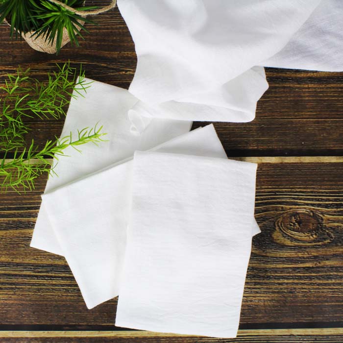 white flour sack towel