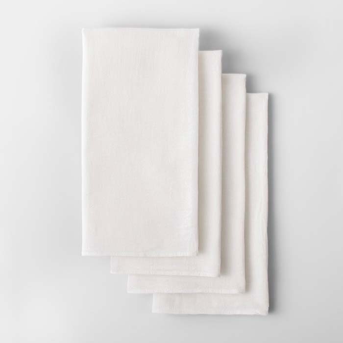 white flour sack dish towels