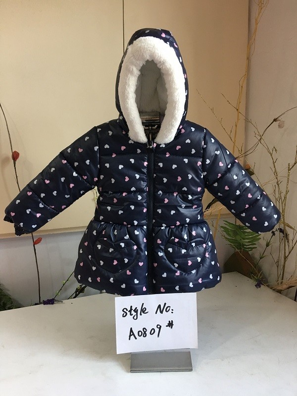 Baby Girl Hooded Warmer Coat