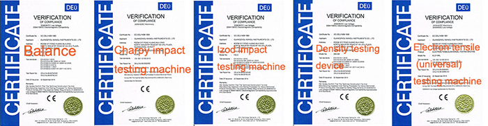 Touch control izod impact testing machine