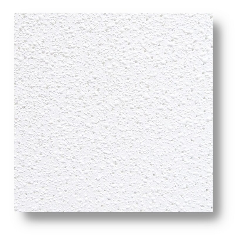 White Moisture-Resistant Hospital Minimalist Mineral Fiber Ceiling Tile Solution