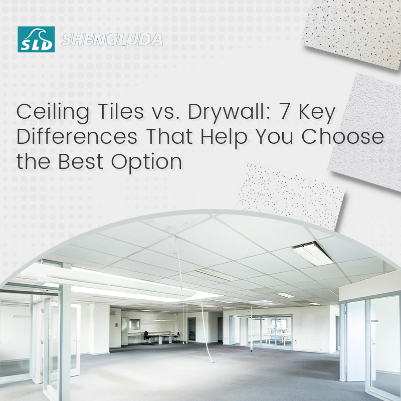 Ceiling Tiles vs. Drywall: 7 Key Differences That Help You Choose the Best Option