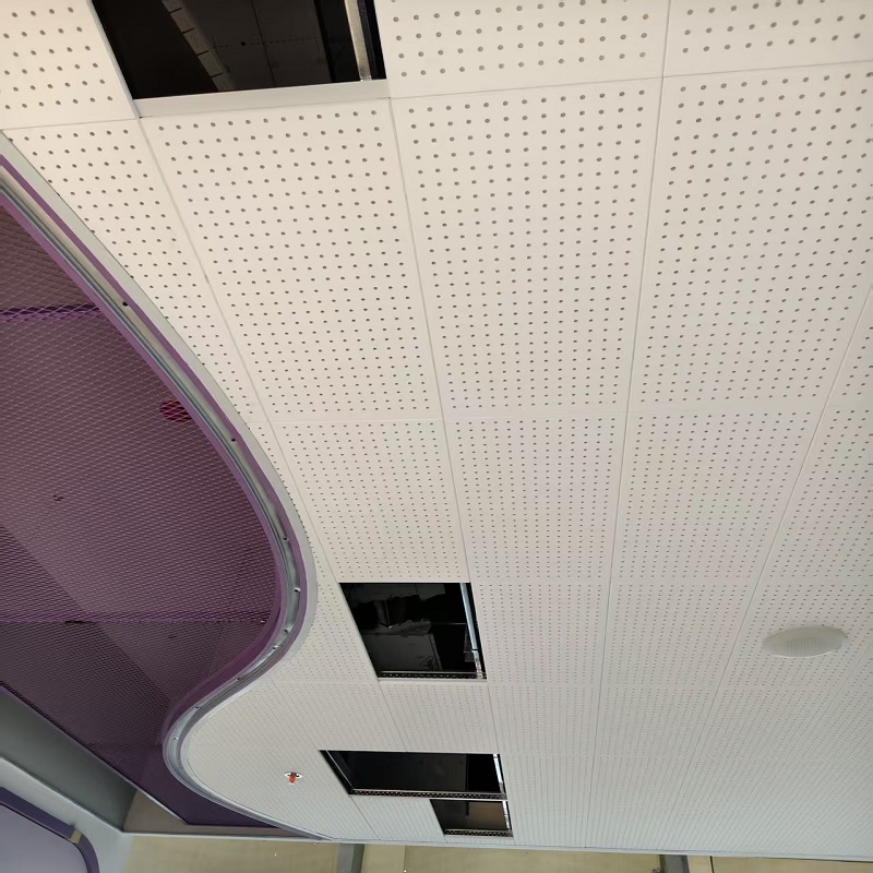 Perforated Mineral Fiber Acoustic Ceiling Board — Superior Sound Absorption · Class A Fire Resistance · Eco-Friendly Ceiling Solution