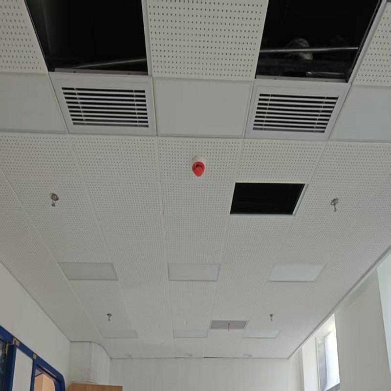 Perforated Mineral Fiber Acoustic Ceiling Board — Superior Sound Absorption · Class A Fire Resistance · Eco-Friendly Ceiling Solution