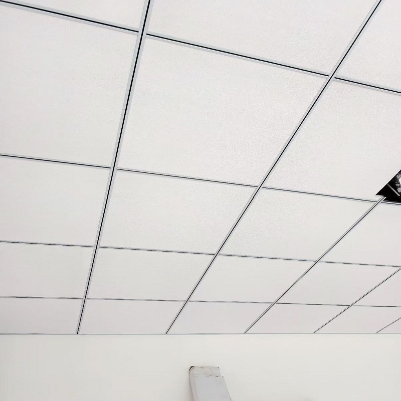 Tuile de plafond en fibre minérale acoustique