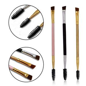 Doppelseitiger endbarer Kopfwinkel Wimpernauge Braune Wimperntuschenbürste