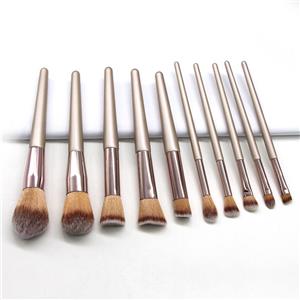 Hot selling populaire nylon grijze make-up borstel aangepaste schoonheidsborstel cosmetische contour foundation blush make-up tool