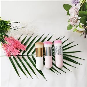 Anpassad logotyp vit miljövänligt syntetiskt hår Diamond Makeup Brush Set