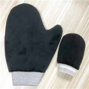 Nytt gratis provprov Finger Back Private Labeling Velvet Custom Personalized Fake Tan Mitt