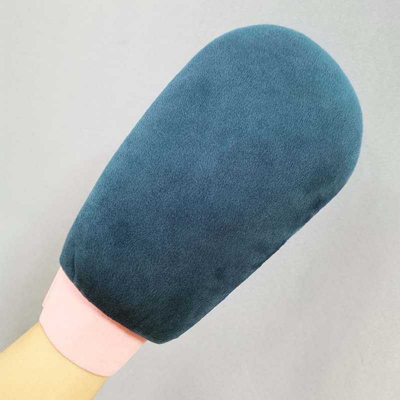 Китай Новые бархатные эластичные рукавицы для автозагара на запястье Private Label, удаляющие 100% шелк, розово-персиковые варежки для загара, производитель