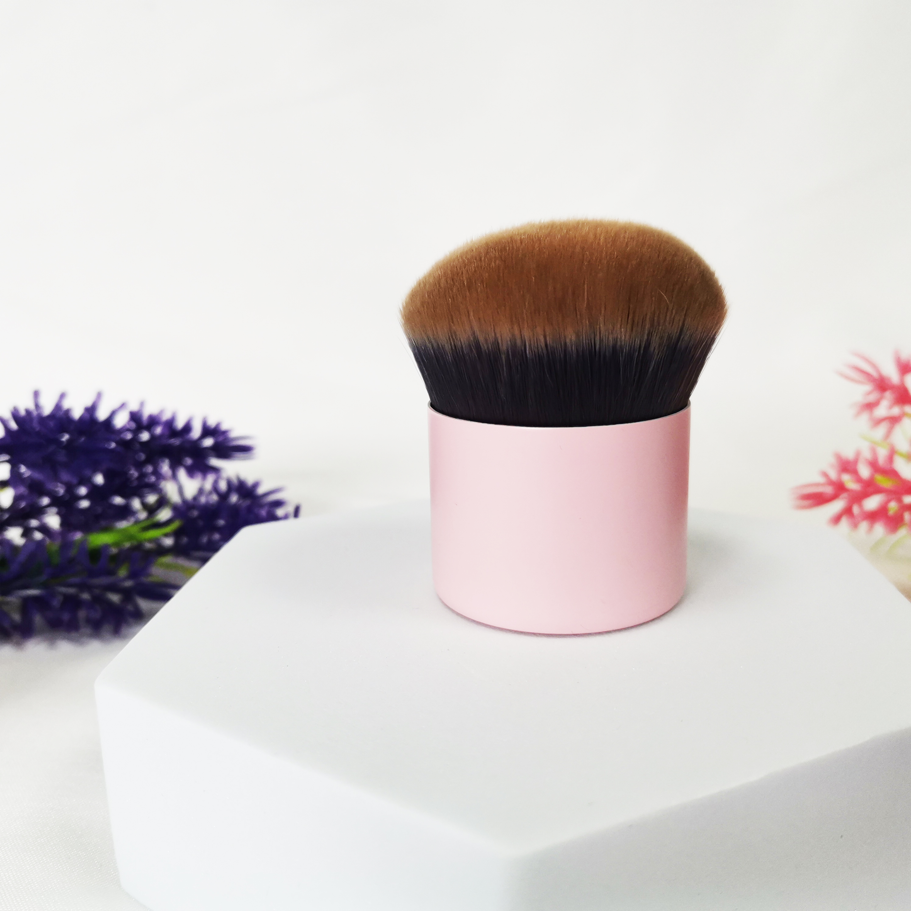 pink makeup brushes vegan makeup kabuki brushes