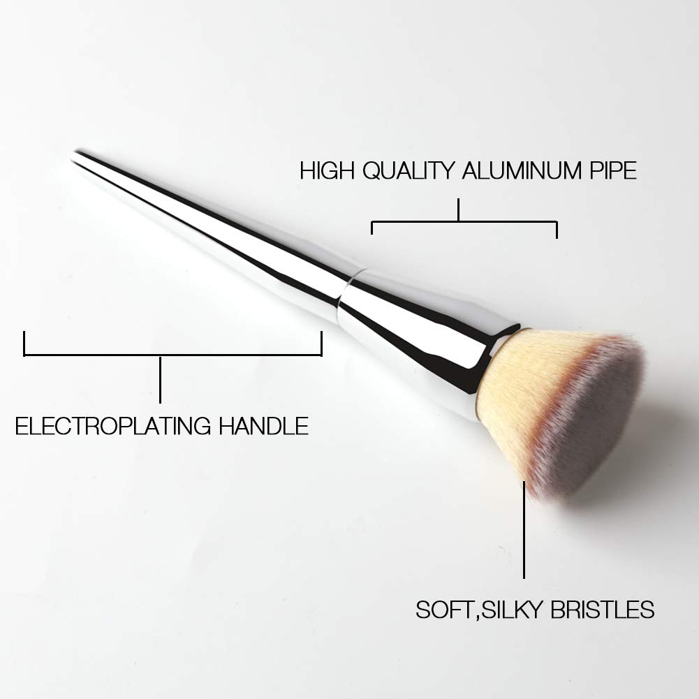Flat Top Foundation brush with larger powder brush durable kabuki makeup brush