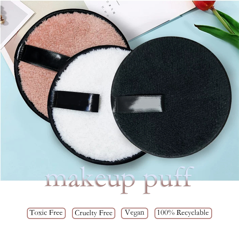 Bamboo Cotton Reusable Washable Round Makeup Remover Pads Face Clean Pads