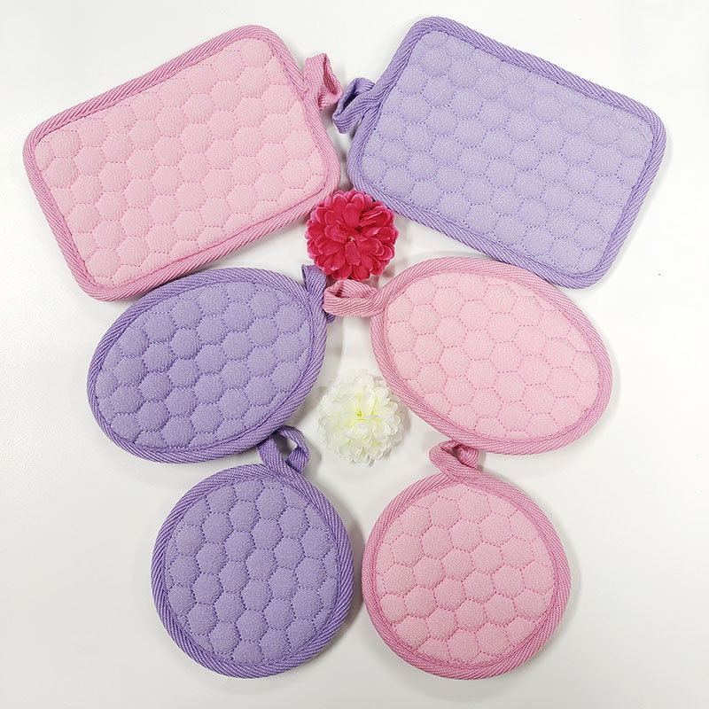 Viscose Exfoliating pads Body Cleaning Shower Scrubber Gloves viscose Exfoliating Sponge Pad