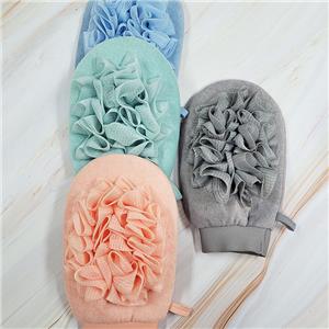 Viscose Puff Sponge Bath Mitts Bath Gloves Remove Dead Skin Exfoliating Body Gloves