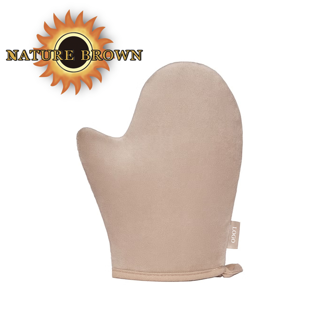 airbrush tan purple mitt