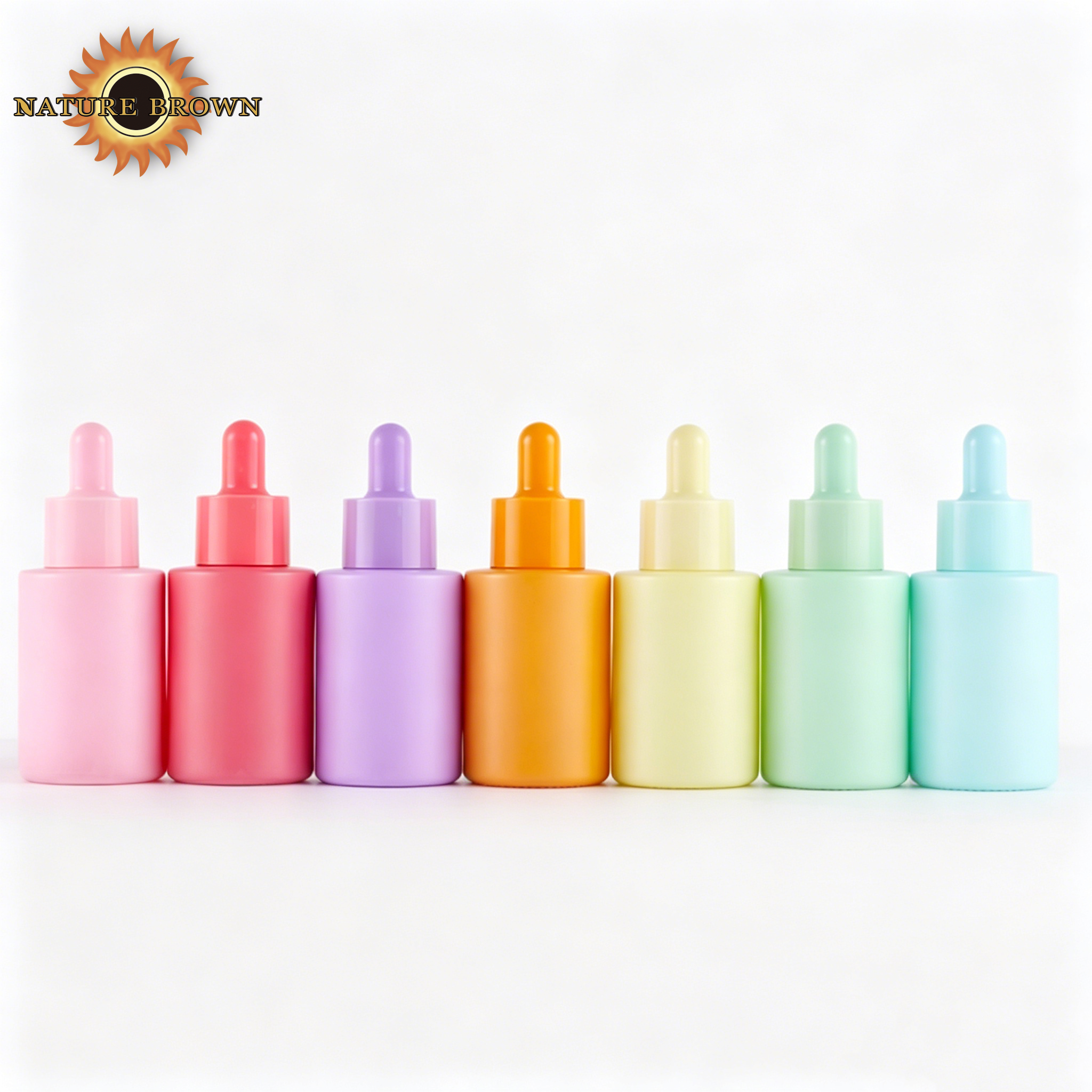 Amber Glass Dropper Bottle Round | UV-Protective Essential Oil Serum Bottle OEM Wholesale