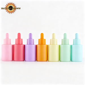 Amber Glass Dropper Bottle Round | UV-Protective Essential Oil Serum Bottle OEM Wholesale