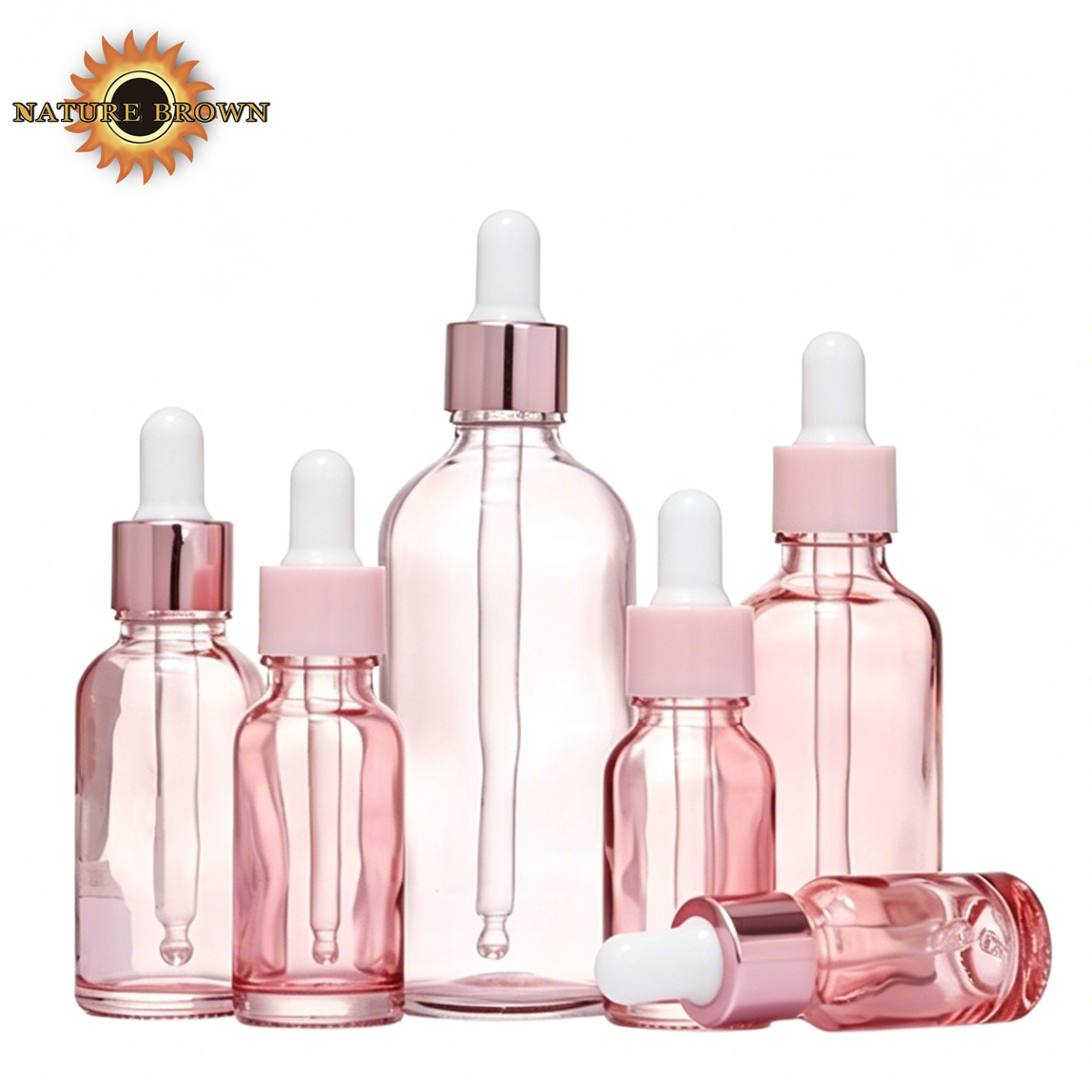 Rainbow Pastel Dropper Bottle 7 Colors | Cute Colorful Serum Bottle OEM Wholesale